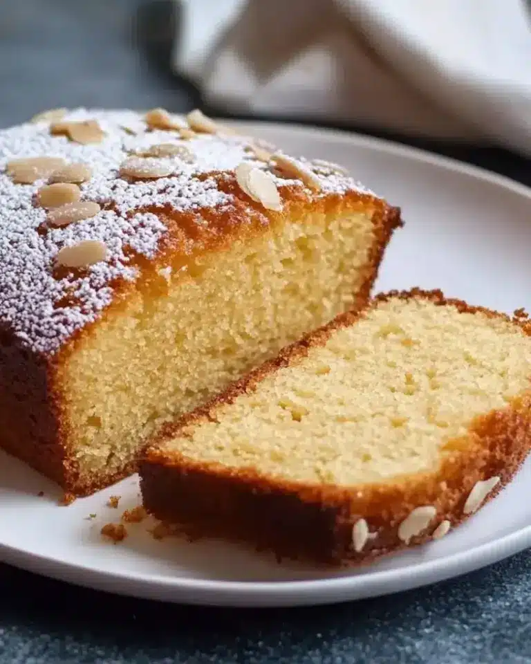 Cake aux Amandes et au Yaourt Moelleux