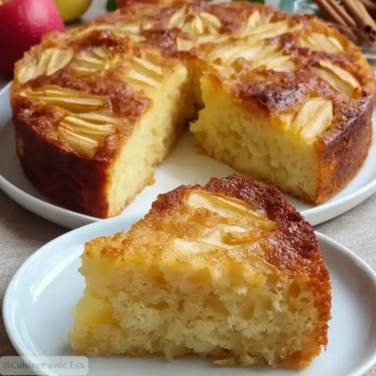Cake aux pommes sans sucre : recette facile, saine et moelleuse –