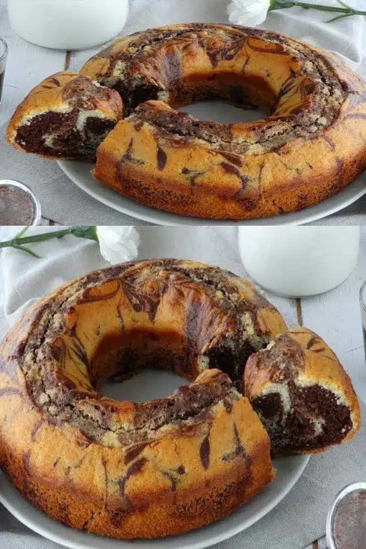Cake marbré au chocolat ultra moelleux