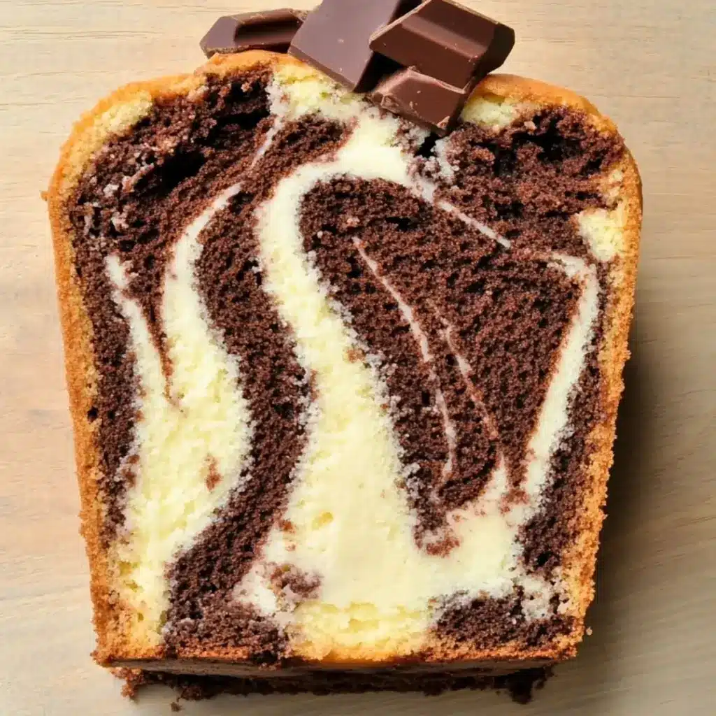 Le Véritable Cake Marbré Au Chocolat