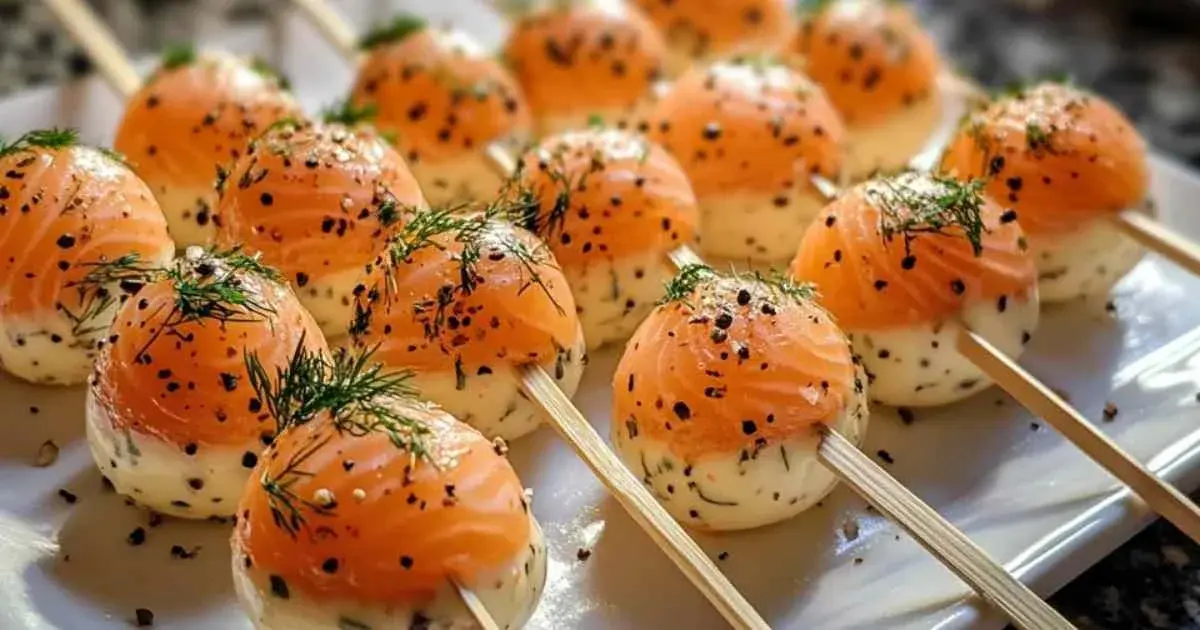Cake Pops Salés au Saumon Fumé 2 cake pops salés au saumon fumé