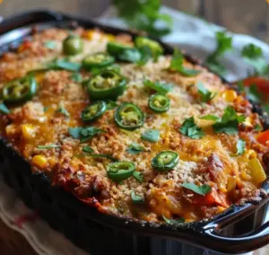 Casserole de poivrons farcis revisitée