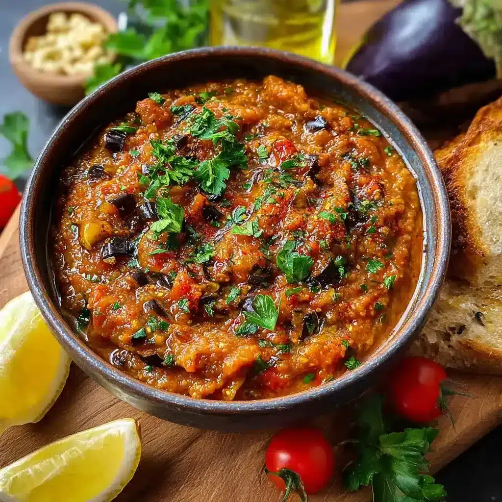 Le Caviar d'Aubergine Marocain qui va Ensorceler vos Papilles ! 2 caviar d’aubergine marocain