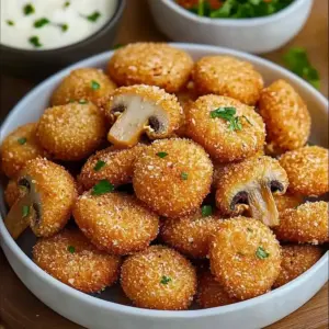 Champignons Panés Croustillants