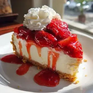 Cheesecake aux fraises sans cuisson