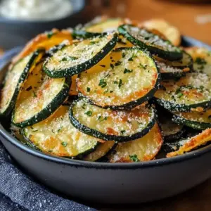 Chips de courgettes croustillantes au four