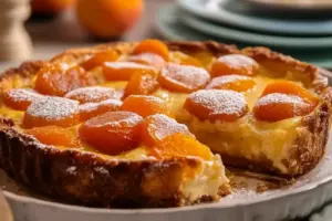 Clafoutis aux abricots traditionnel