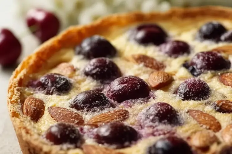 Clafoutis aux cerises et amandes : un dessert fondant au cœur de l’été