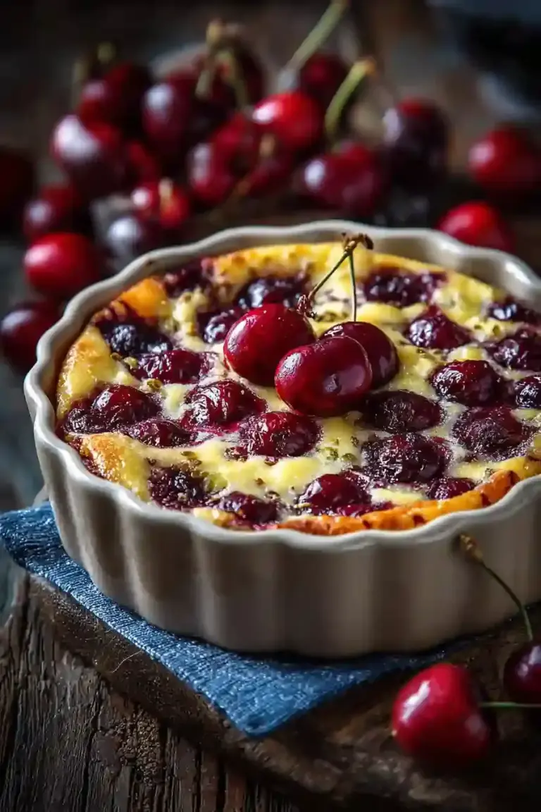 Clafoutis Cerises Pistaches Fondant Facile pour Été Gourmand