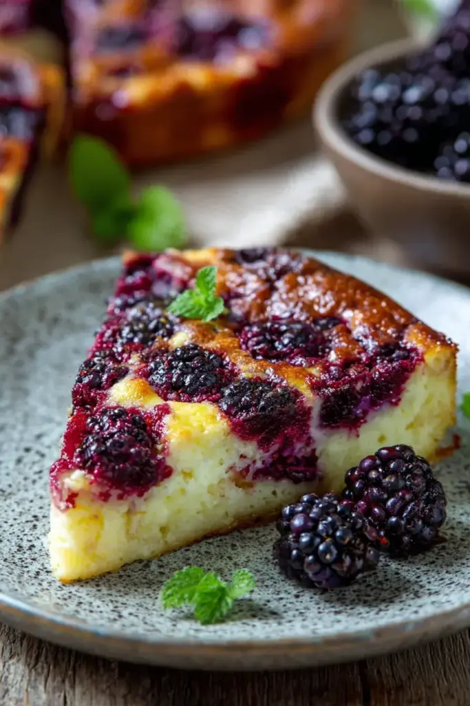 Délicieux Clafoutis aux mûres : un dessert simple et savoureux