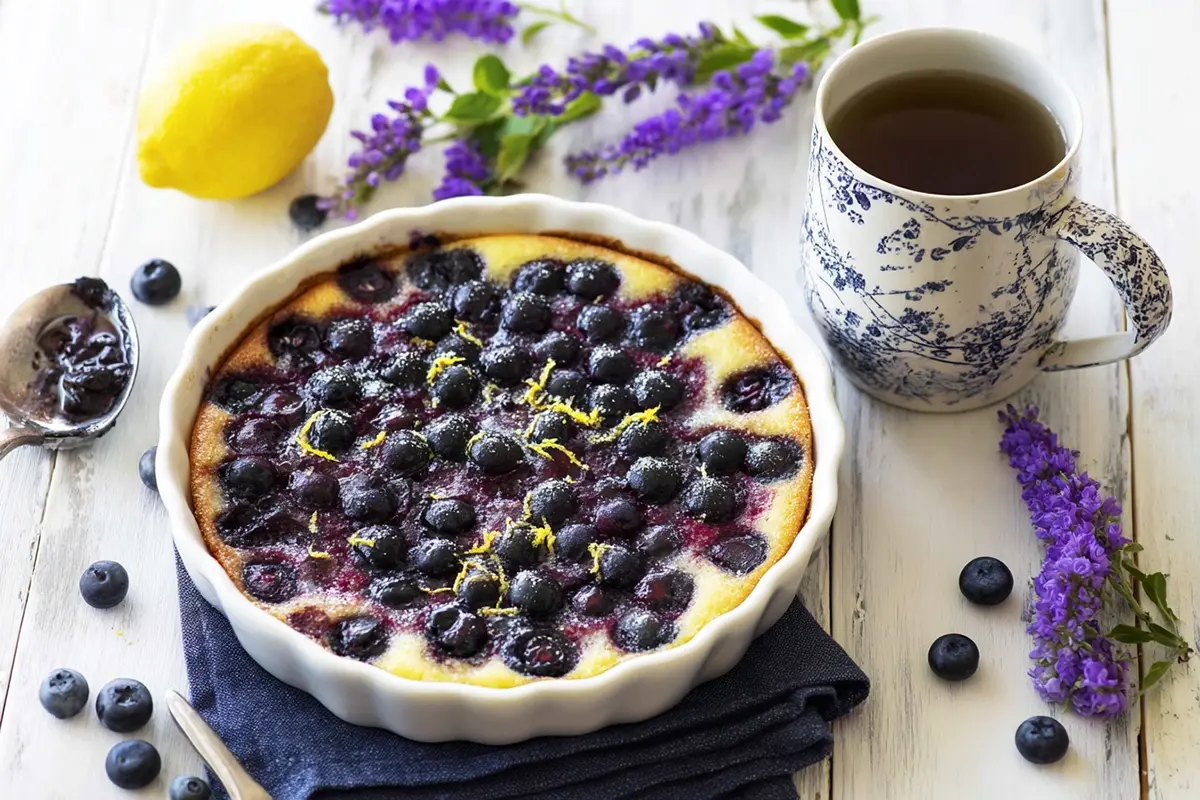 Clafoutis aux myrtilles : le dessert sans gluten qui sent bon l'été - Recettes de Luxe 2 clafoutis aux myrtilles sans gluten