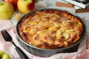 Clafoutis aux pommes traditionnel