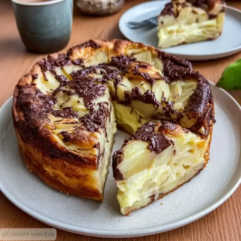 Clafoutis aux pommes et chocolat : la  –
