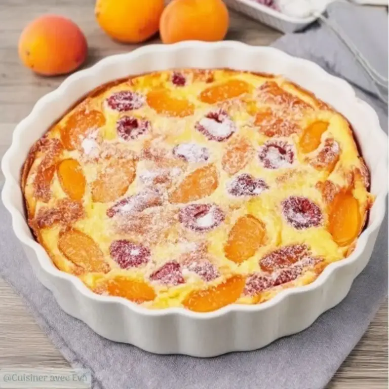 Clafoutis Minute aux Abricots et aux Framboises : un délice rapide à réaliser ! –