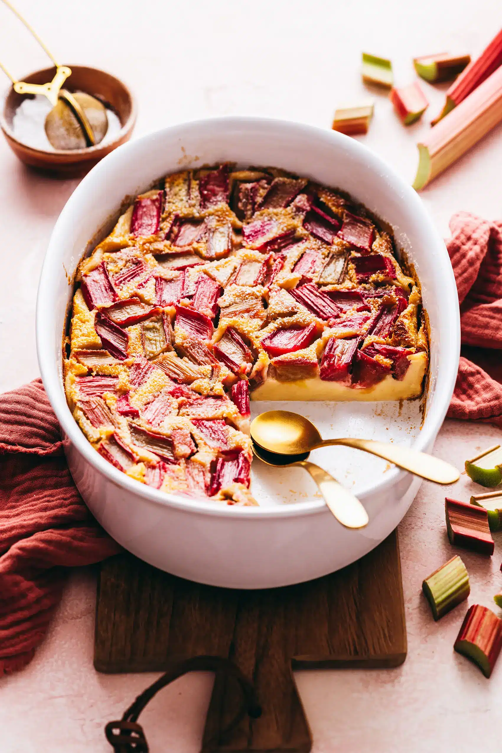 Clafoutis Rhubarbe 2 clafoutis rhubarbe