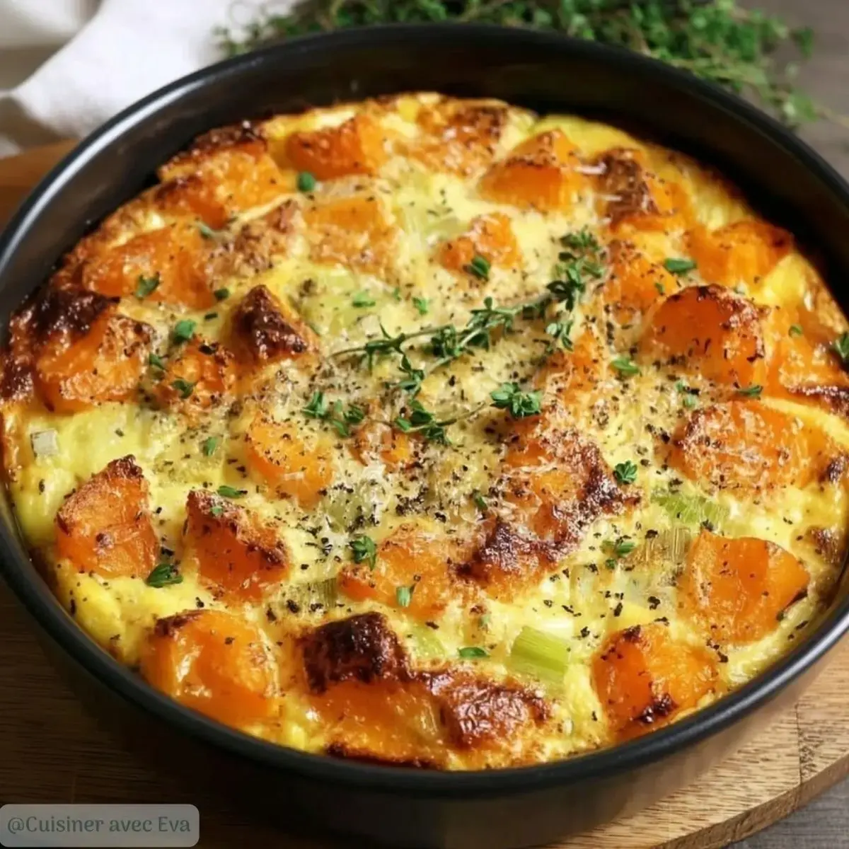 Clafoutis Salé de Patate Douce au Comté : Recette Gourmande et Réconfortante - 2 clafoutis salé patate douce