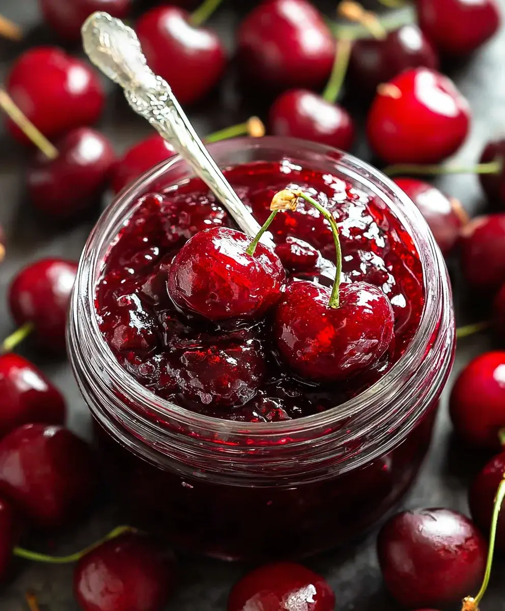 Délicieuse Confiture de Cerises Fraîches pour Gourmands 2 confiture de cerises fraîches