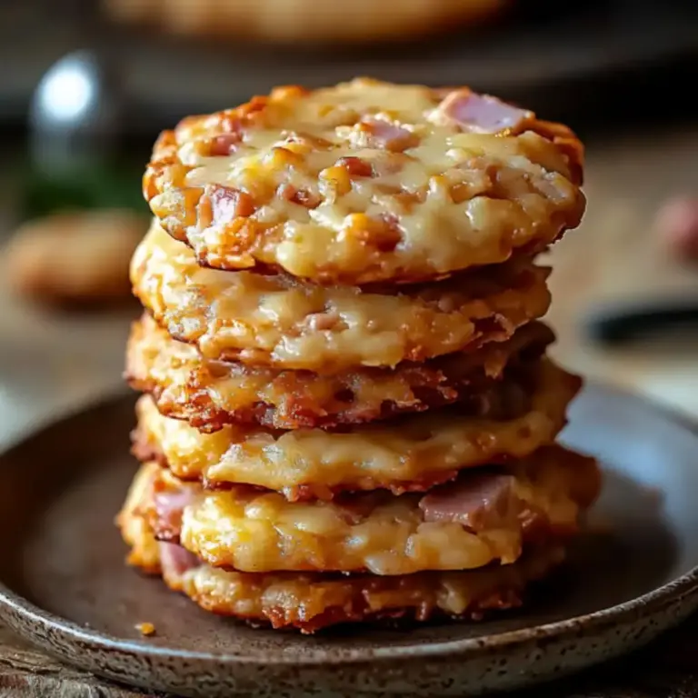 Cookies Salés au Jambon et Fromage –