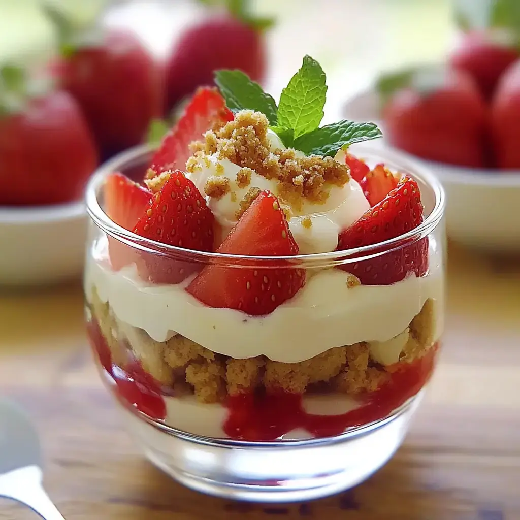 Coupe aux fraises mascarpone