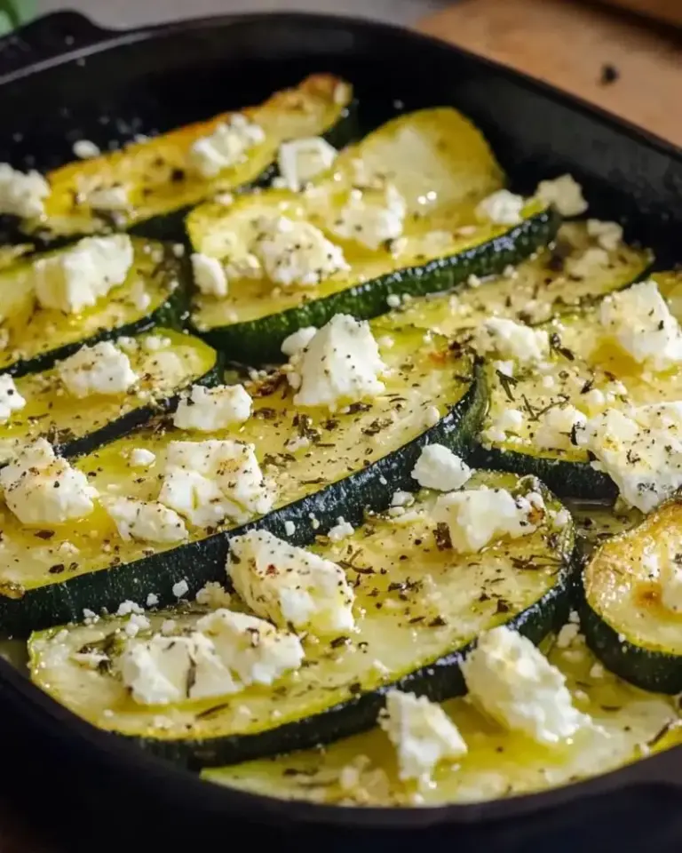 Courgettes rôties au four à la feta
