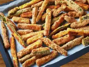 Courgettes croustillantes au four