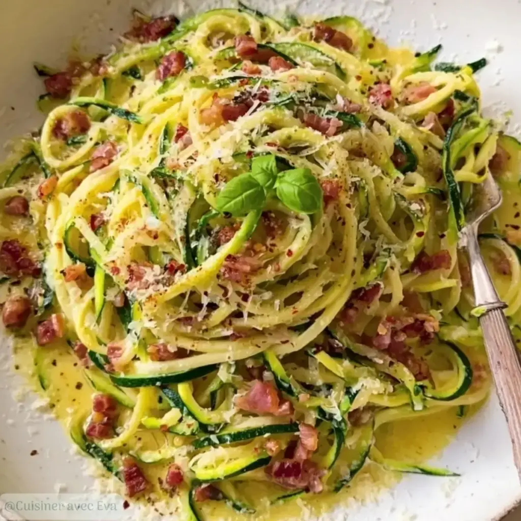 Courgettes façon Carbonara : un plat délicieux à essayer ! –