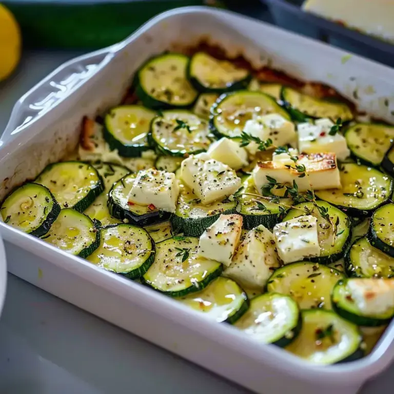 Courgettes et feta au four | Recette méditerranéenne simple – Mr.Cuisto