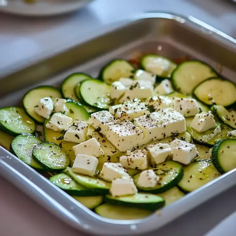 Savoureuses courgettes feta au four : un délice végétarien !
