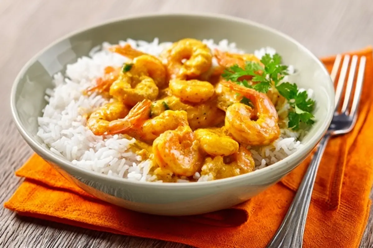 crevettes au curry coco