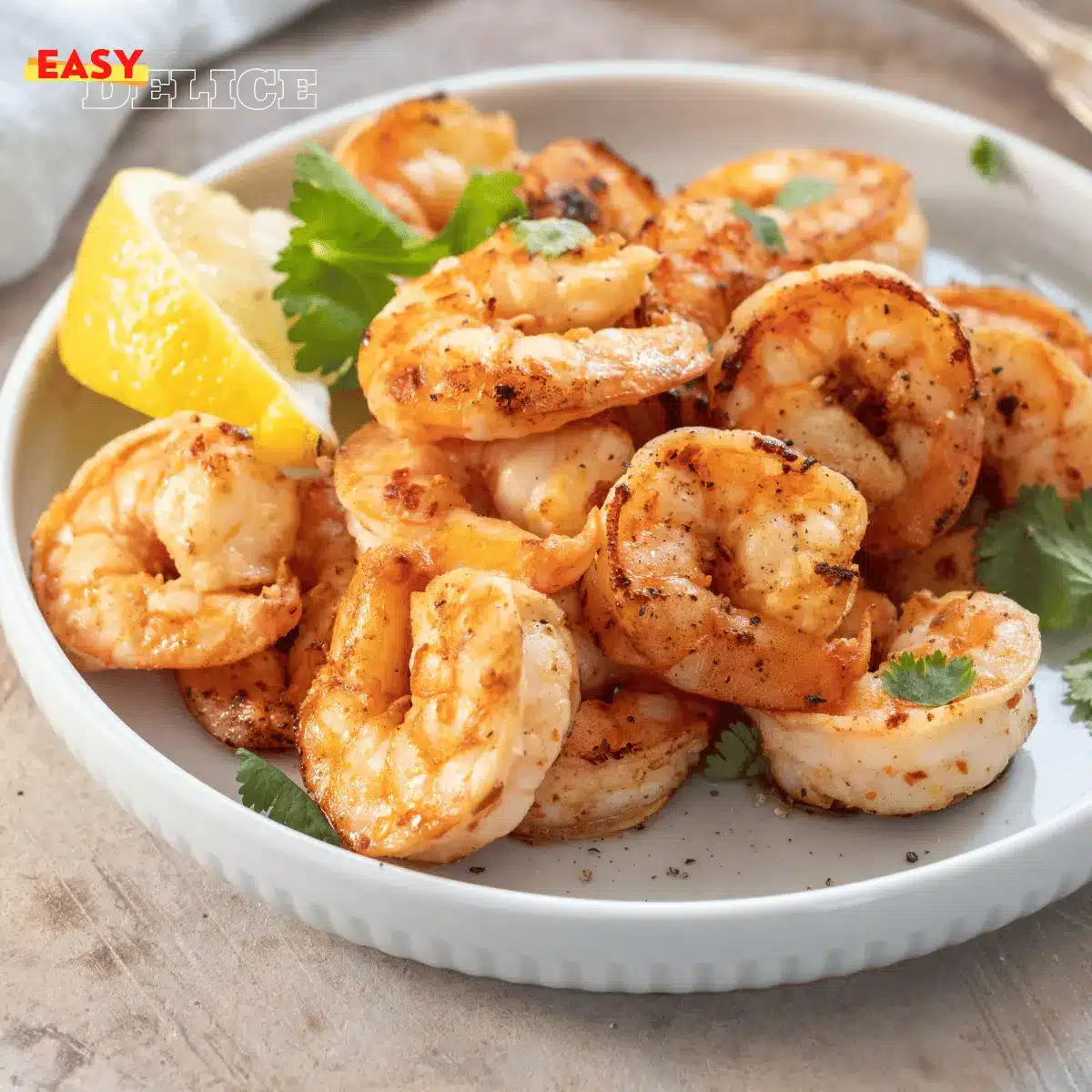 Crevettes Grillées à la Friteuse à Air (airfryer) 2 crevettes grillées friteuse à air