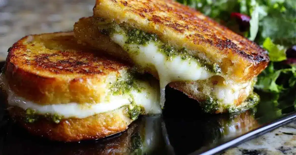 Croque-Monsieur Chèvre Pesto : La Recette Facile 2 croque monsieur chèvre pesto
