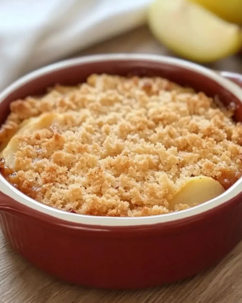 Crumble aux pommes à l’ancienne
