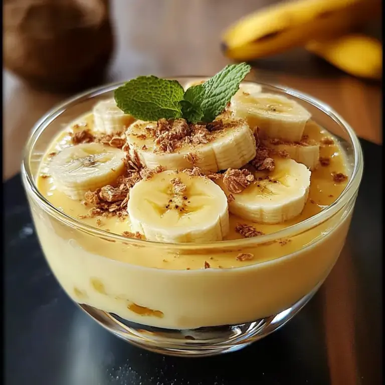 Crème Banane Maison : Un Dessert Léger et Fruité