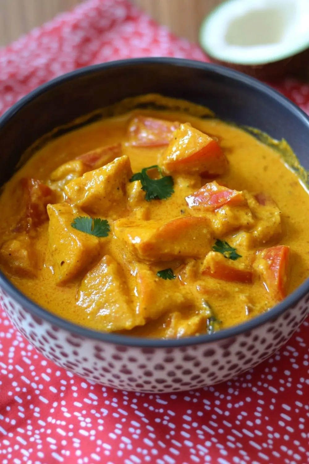 Curry De Potimarron À La Crème De Coco 2 curry de potimarron