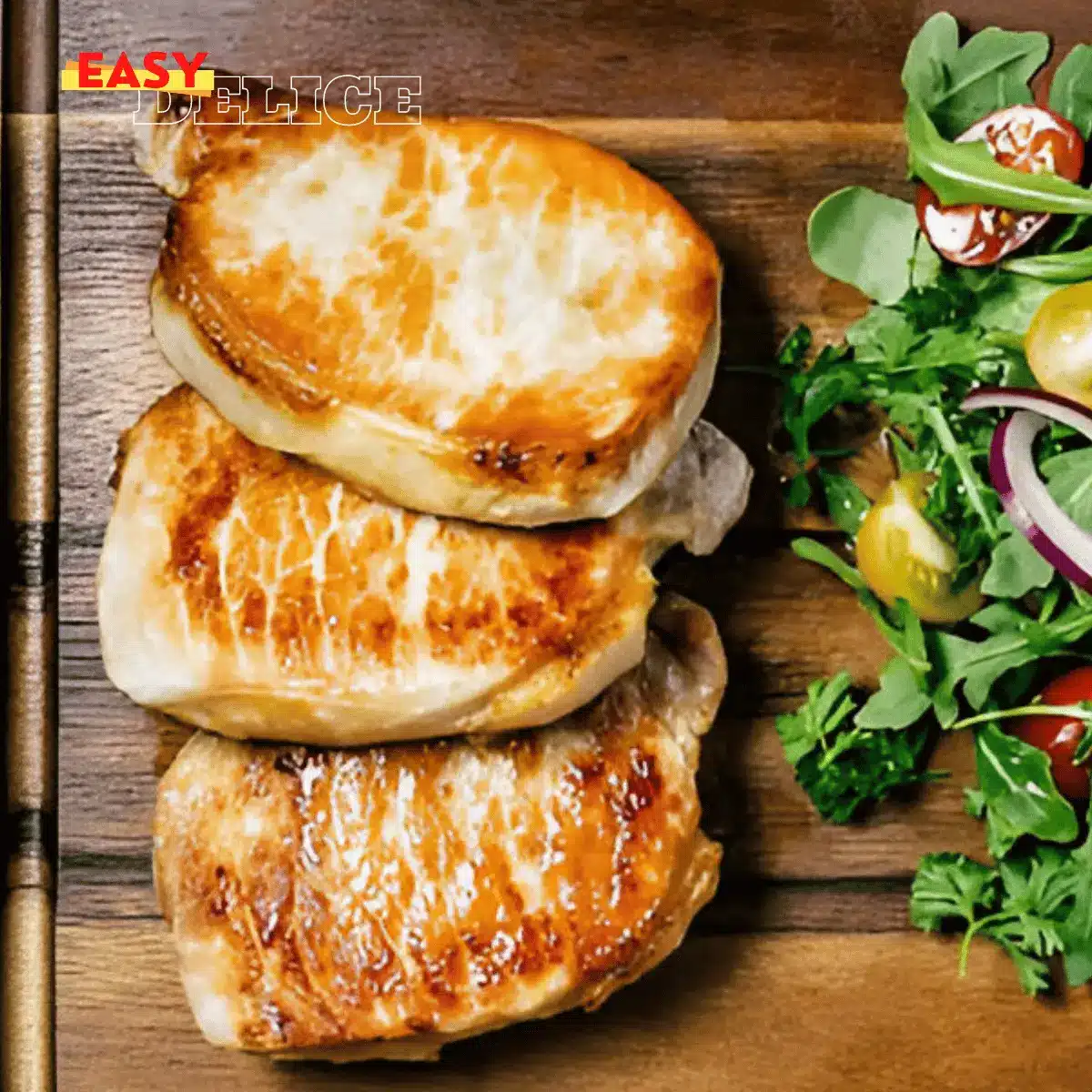 Recette Côtelettes de porc au friteuse à air (Air Fryer) 2 côtelettes de porc air fryer