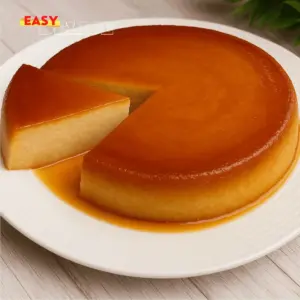 Flan crémeux banane et caramel sans four