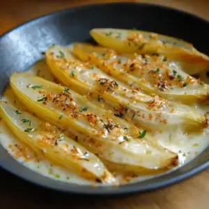Endives braisées à la crème onctueuse
