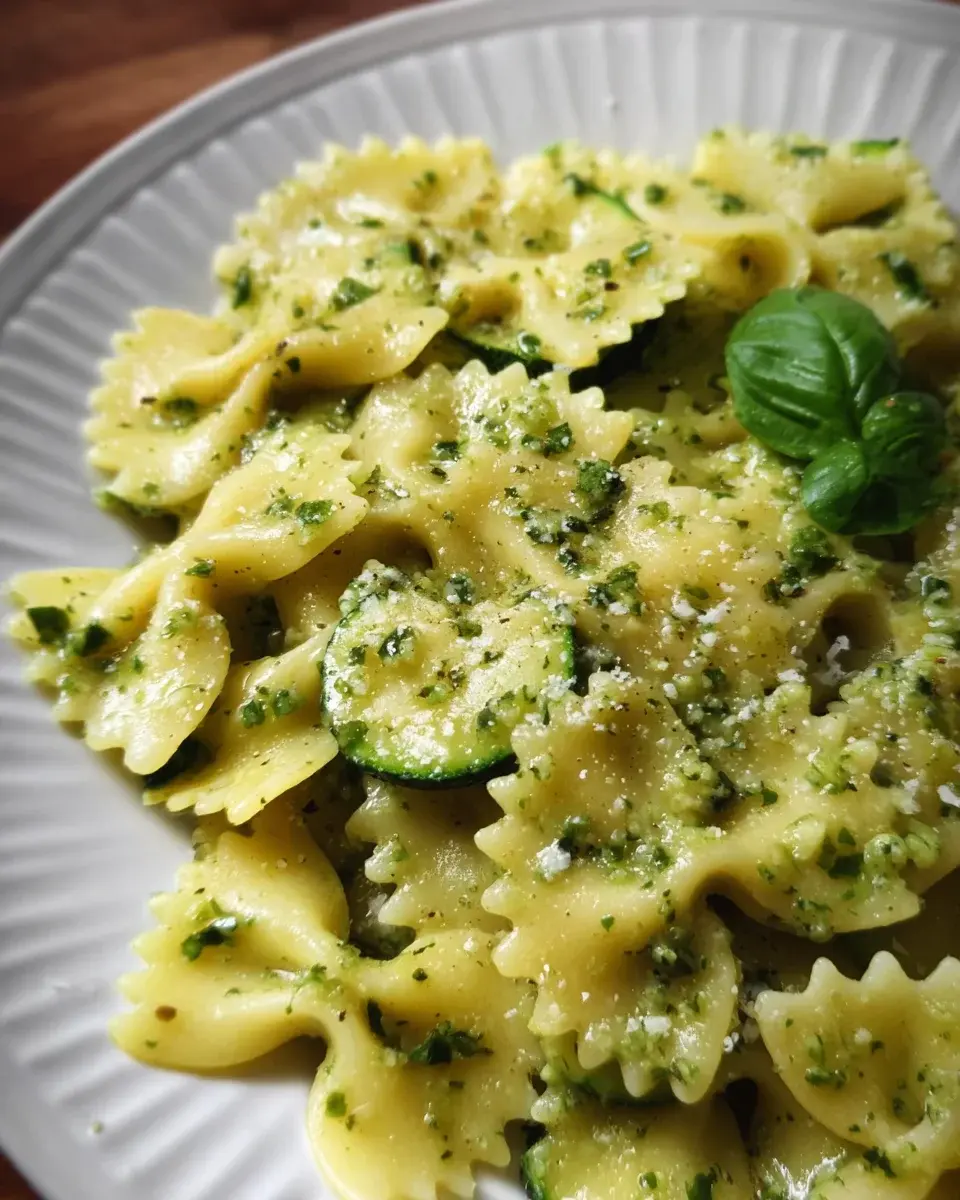 farfalle y la cryme de courgette 1