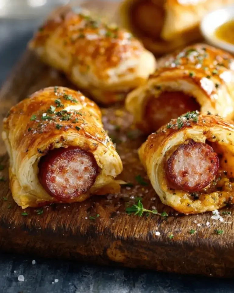 Saucisse Fumée Feuilletée à la Moutarde et au Miel