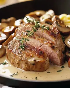 Filet Mignon de Porc au Cidre et Champignons