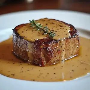 Filet mignon sauce miel et moutarde