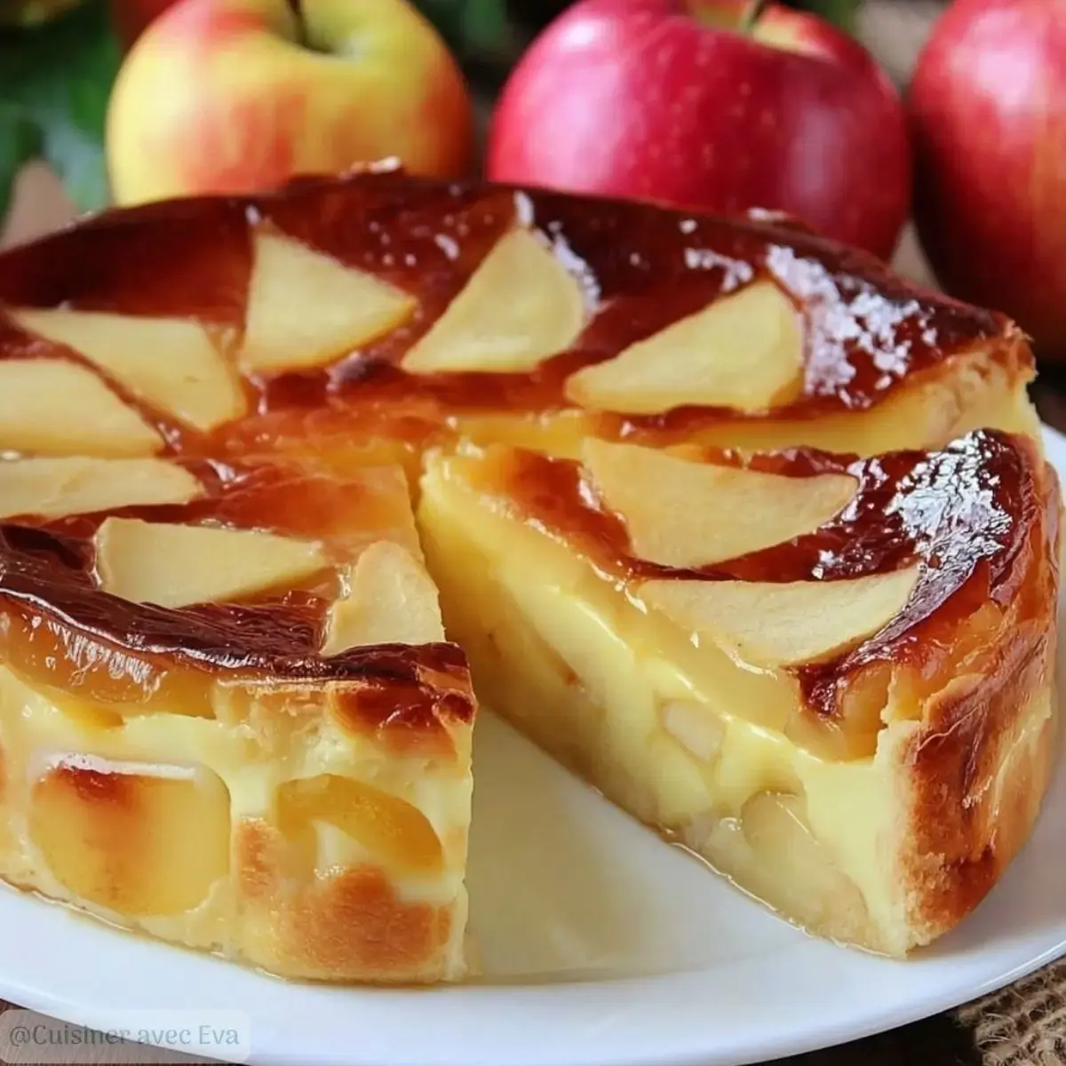 flan aux pommes et yaourt 1