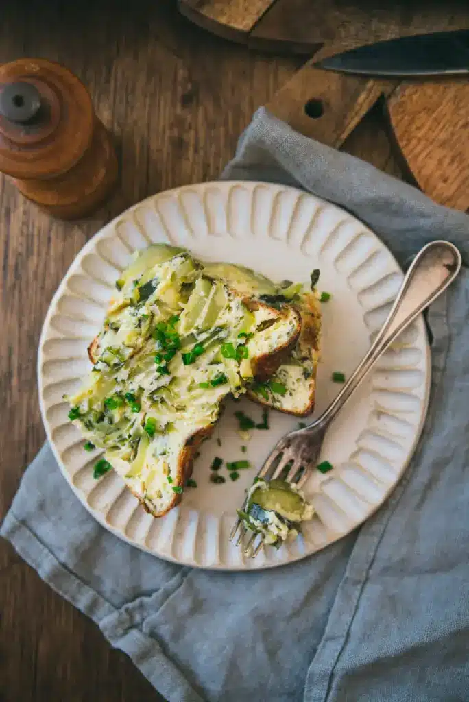 Flan de courgette {recette facile et légère}