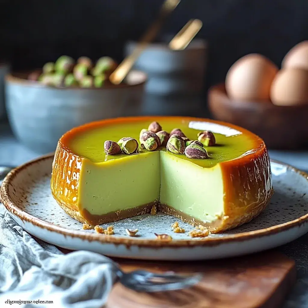 flan pistache maison