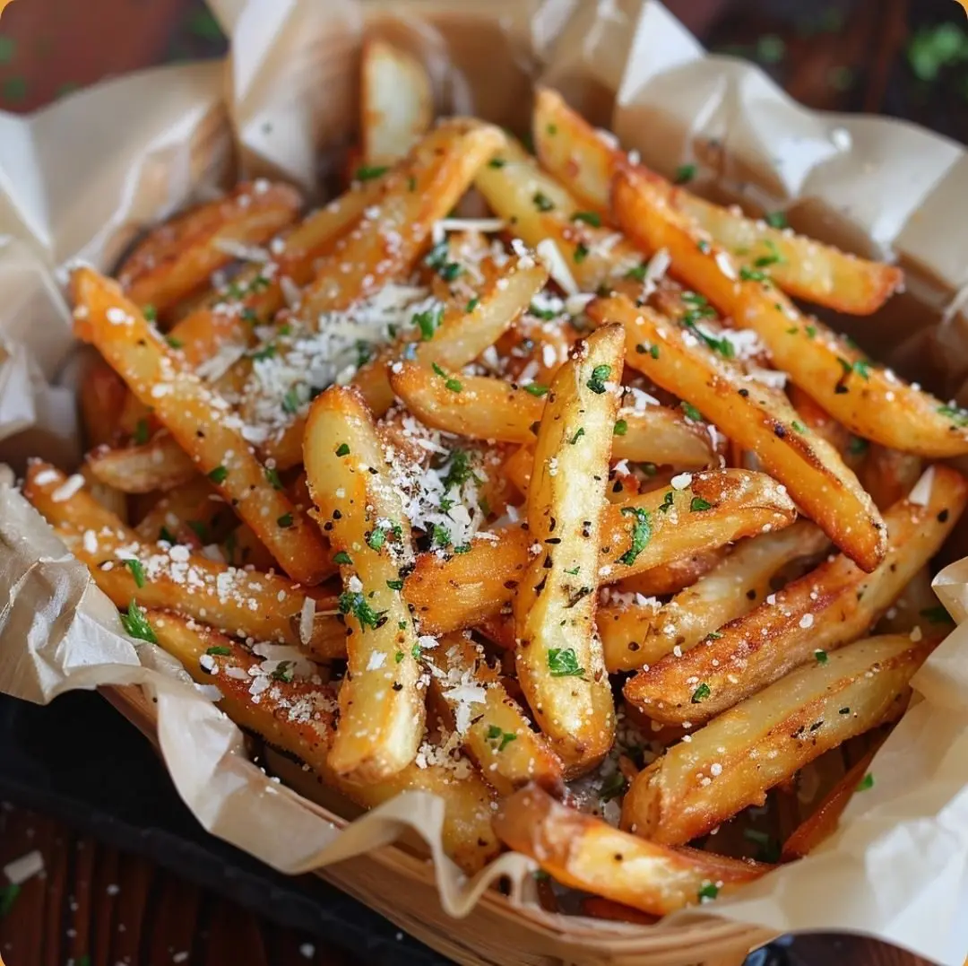 Frites à l’Ail et Parmesan 2 frites au parmesan et à l’ail
