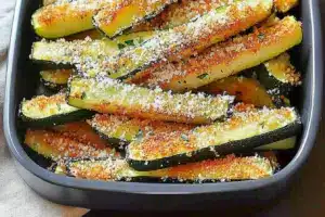 Frites de courgette au parmesan