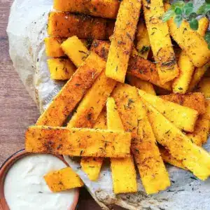 Frites de polenta croustillantes au four
