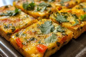 Frittata savoureuse aux plantains