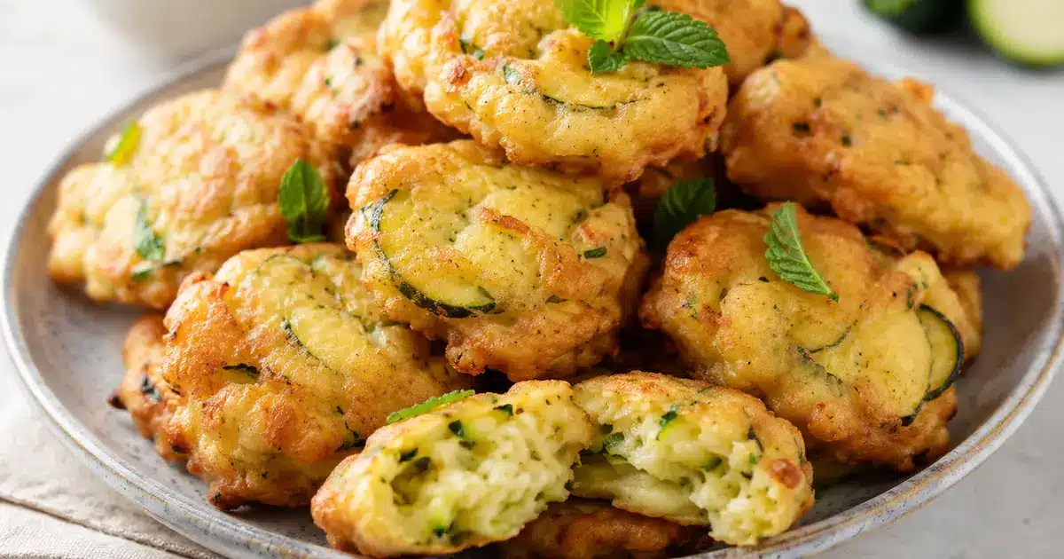 frittelle di zucchine e menta