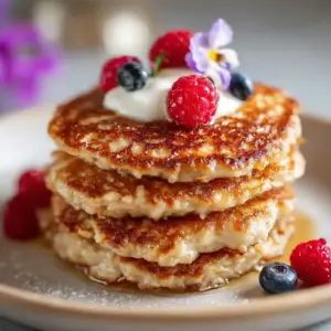 Galettes moelleuses aux flocons d’avoine et yaourt